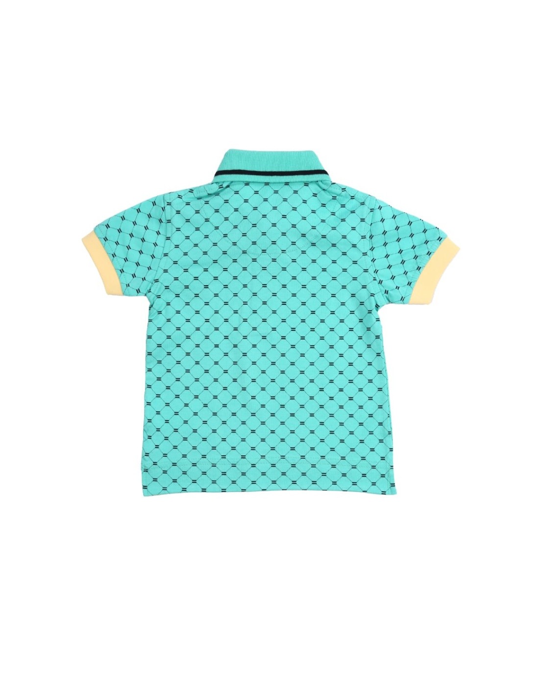 Children\'s mint-yellow polo shirt NDZ7316 - Online store - Boutique